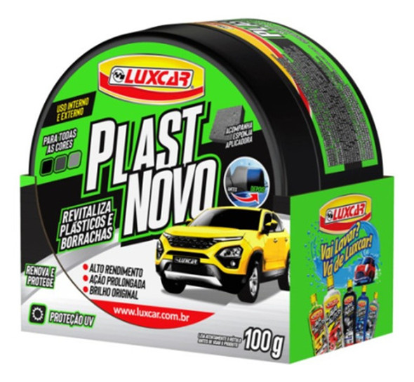 Renovador Plast 100g Plásticos E Borrachas - Luxcar Cor Creme 0 Renovador Plast 100g Plásticos E Borrachas - Luxcar Cor Creme 0