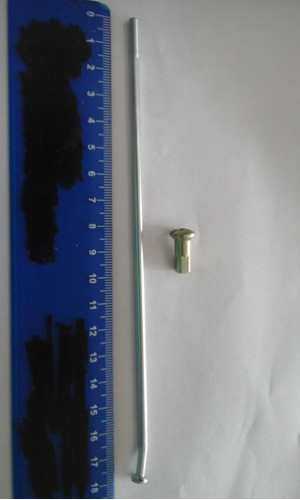 Rayos Semi Rectos 178mm X 3.5 18 Unid Rueda Tras (1) Nx 150 1