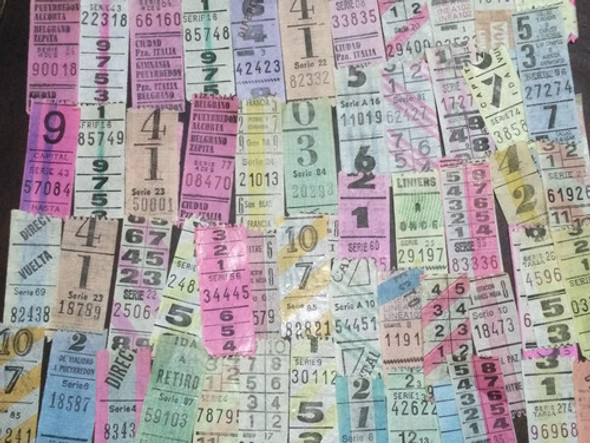 Lote De 500 Boletos De ** Colectivo Antiguos ** 0