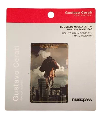 Tarjeta De Colección Gustavo Cerati Fuerza Natural 0