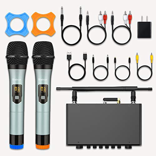 Uhf Tv Karaoke Conjunto De Micrófono Inalámbrico, Con Eco / 1