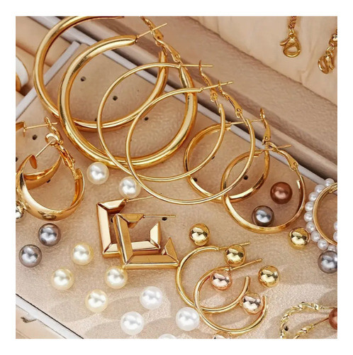 Caravanas Aretes Pendiente Anillos Cadenas Aros Joyería 1