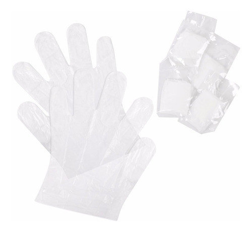 50 Toalha Manicure 100 Luvas Com Creme + 100 Botas 1