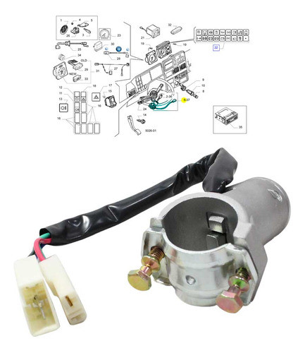 Comutador Ignicao Iveco Daily 7013 4836359 1