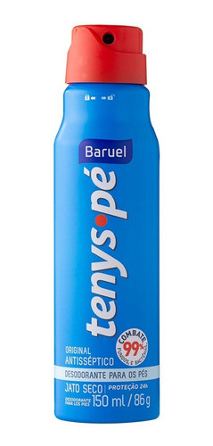 Atacado C/8 Tenys Pé Baruel Aerossol Jato Seco Original 86g 0