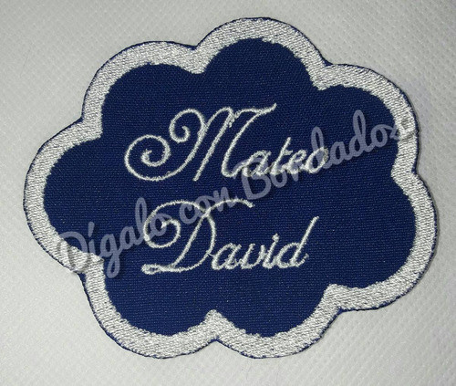 Parche Nube Nombre Aplique 10 X 8 Cms 0