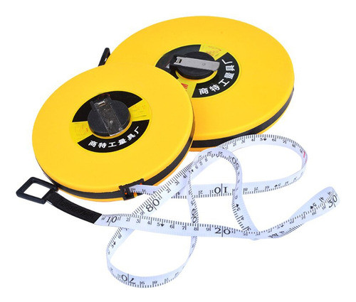 Cinta Metrica Agrimensor 20 Metros 66 Pies Manivela Fibra 0