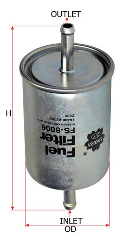 Filtro Combustible Gonow Gx6 4x4 2.4 I 16v 132cv Nafta 2008 0