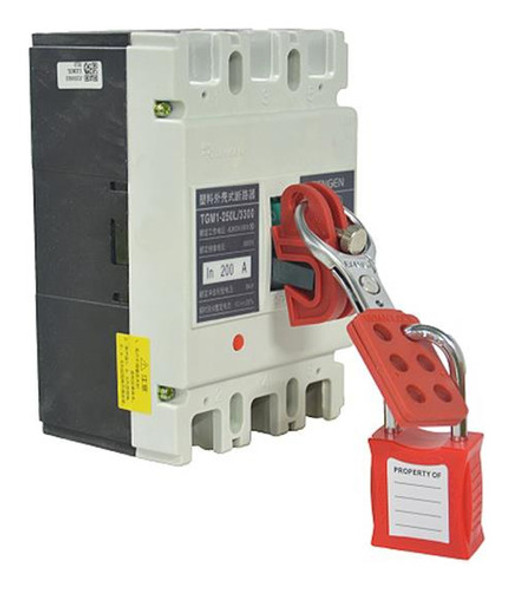 Bloqueador Interruptor Eléctrico Servus 19mm Rojo Tornillo 1