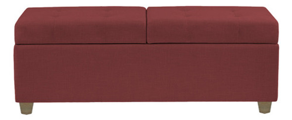Recamier Madri 1,20m Suede Bordo - Inova Decor 1