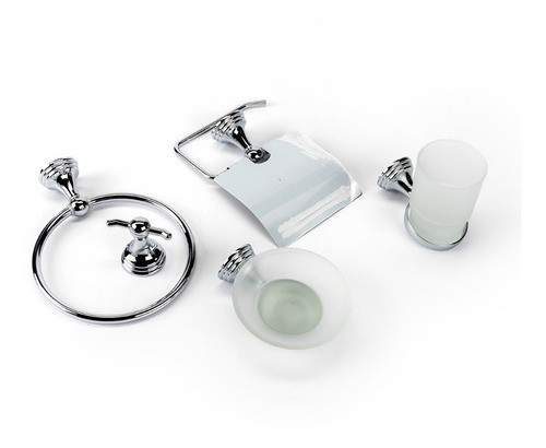 Set De Accesorios Metálicos 5 Piezas Para Baño Gloa Afm0101 0