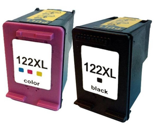 Kit Completo Recarga +par Cartuchos Compatíveis Com 122 1