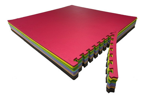 Kit 10 Tatame Tapete Eva 1x1 10mm 100x100x1cm 10m2 0