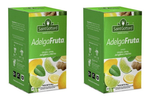 Te Adelgafruta Limon Lima Jengibre Menta Saint Gottard X2 0