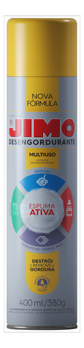 Jimo Desengordurante Multiuso 400ml Limpeza Pesada 0