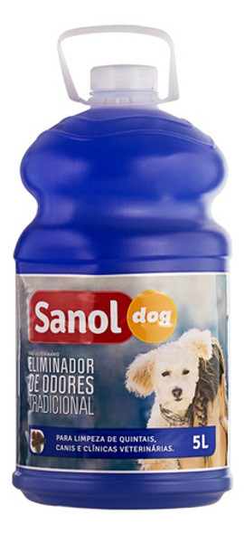 Eliminador De Odor Pet Cães Sanol Galão 5 Litros Tradicional 0