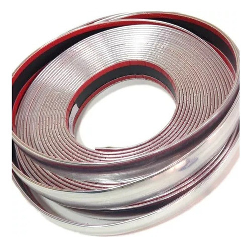 Moldura Decorativa Para Autos Cromada 29mm X 1 Metro 0