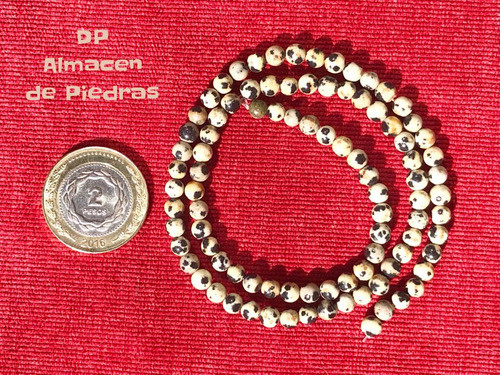 Perlas De Jaspe Dalmata 4mm 1