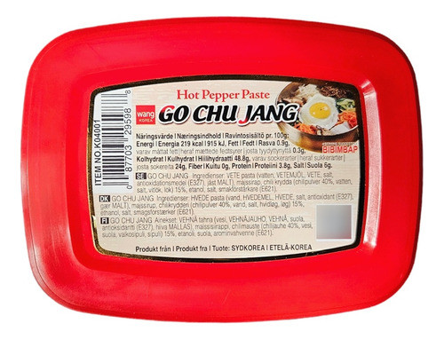Pasta De Chile Picante Gochujang 170 Grs. - Origen Corea. 0