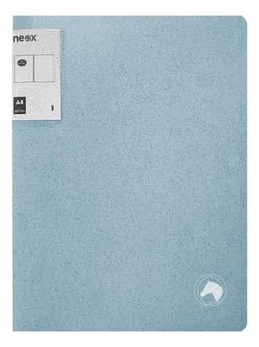 Carpeta Neox A4 Trigo Con Funda - Celeste - Mosca 0