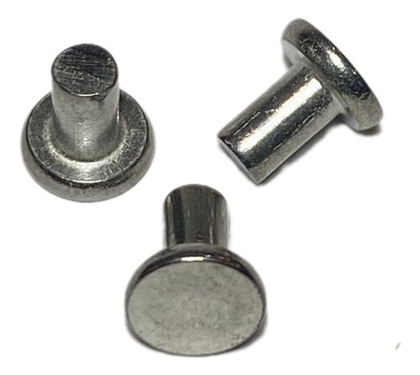 Remache Hierro Estañado Nº6 (3x5mm) Golpe Macizo X 250 Unid 0