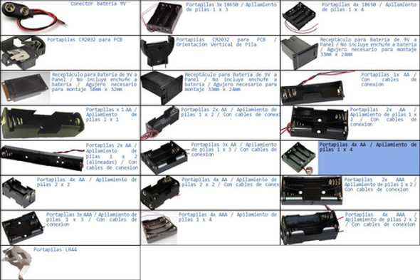 Portapilas 4x Aa 1 X 4 Bateria Holder Recargable 1