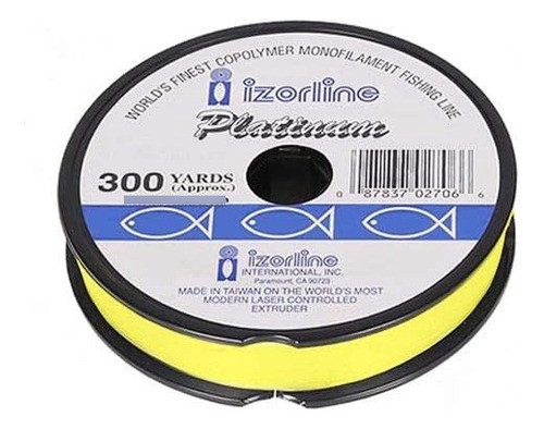 Izorline 6030 Platinum Línea Pesca Monofilamento 12lb 300yd 0