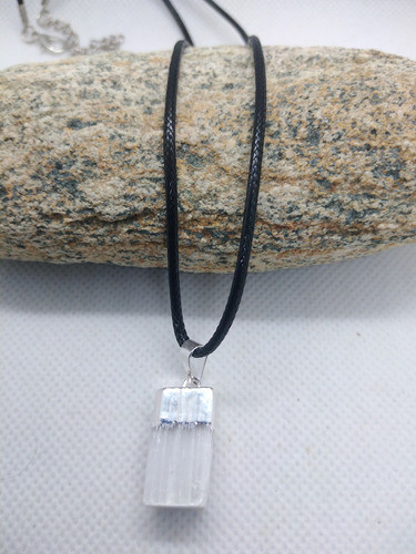 Dije Colgante En Piedra Natural Energética Selenita 1