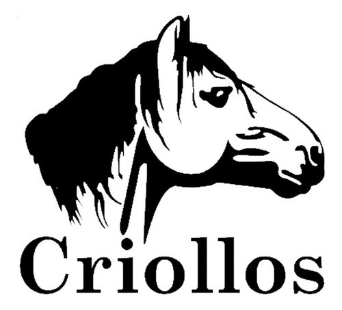Vinilo Adhesivo Caballo Criollo Calco Harás Criollos Uruguay 0
