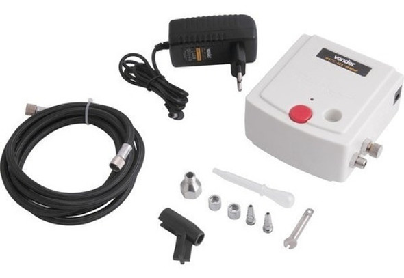 Aerógrafo Com Minicompressor E Acessórios Bivolt Vonder 1