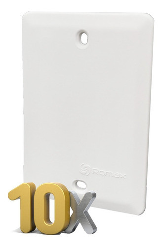 Tapa Ciega Para Rectangular 10x5 Cm Caja De Embutir Pvc 0