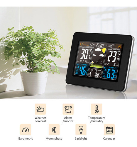 . Temperatura Sem Fio Interna/externa Da Estação 1
