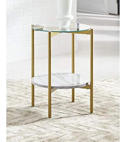 Signature Design By Ashley Wynora Mesa Auxiliar Redonda Cont 1