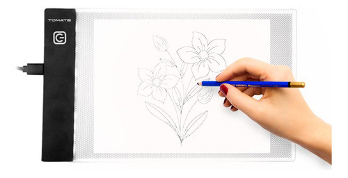 Light Pad Quadro De Desenho Cópia Gráfico Luz Led De  Mesa 0