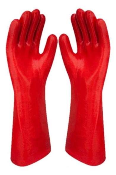 Guante Pvc Rojo 60cm. Hiflex X10 1 Guante Pvc Rojo 60cm. Hiflex X10 1