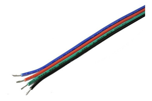 Cable Rgb De 1mm 18 Awg Para Tiras Luces Led Por 10 Metros 1