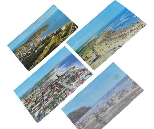 Antiguas Tarjeta Postal Balneareos X4 Vintage Viejas 0