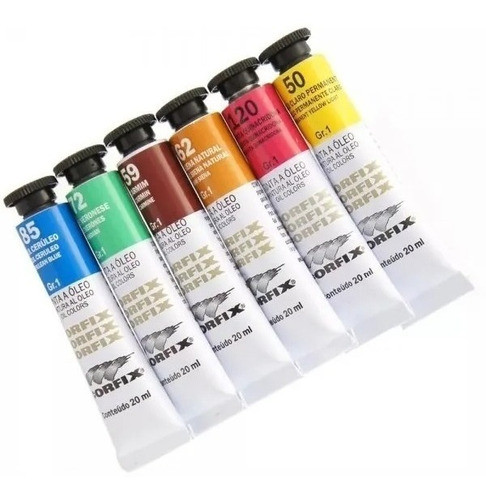 Kit 18 Tintas A Oleo Corfix 20ml G1 Cores A Escolher 0