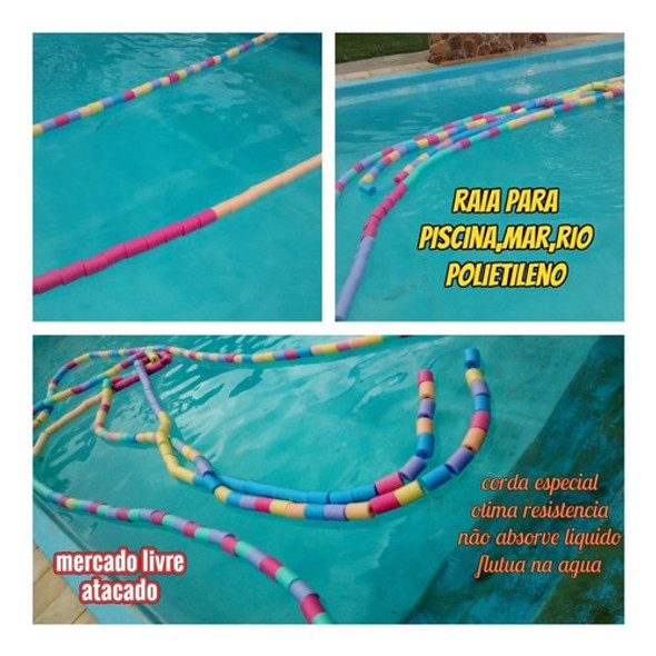 Raia Para Piscina Mar Rio Demarcar Kit Com 3 Raias De 15mts 1