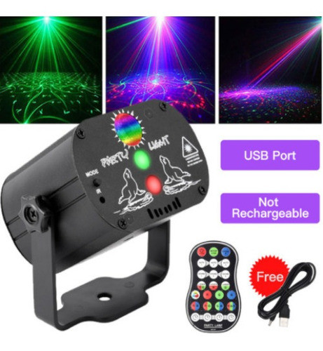 Mini Luz Laser Palco Festa Iluminação Luz Estroboscópica 0