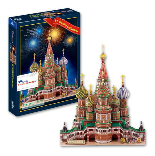 Puzzle Maqueta 3d - Catedral Rusa - 210 Pzs - Tiraboschi 0