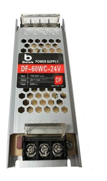 Fonte Estabilizadora Chaveada Slim 24v 2.5a Bivolt 60w 0
