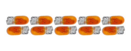 10x Lâmpada Filamento Esmagada T10 12v 3w W2.1x9.5d Laranja 0
