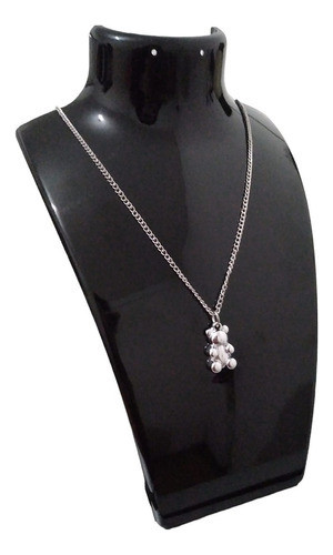 Cadenitas Collar Dije Osito Plateado 0