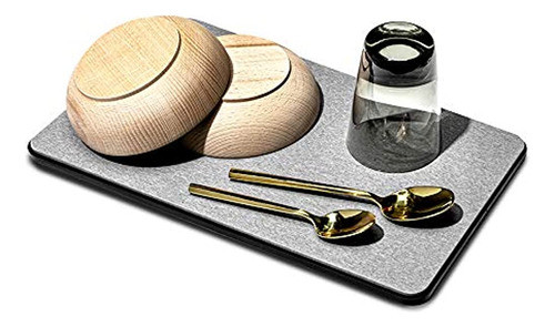 Alfombrilla De Secado De Platos De Piedra Madesmart, Ninguna 1
