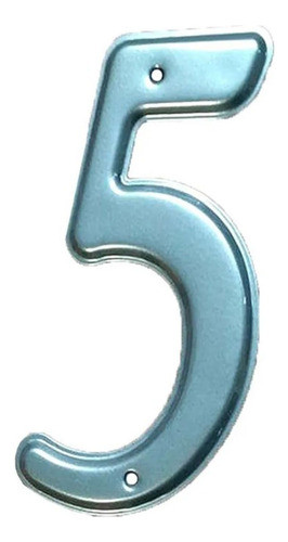 Numero 5 Para Domicilio Color Aluminio Sc 0