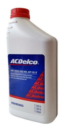 Oleo 85w140 Diferencial Tracao S10 2006 2007 2008 Acdelco 1