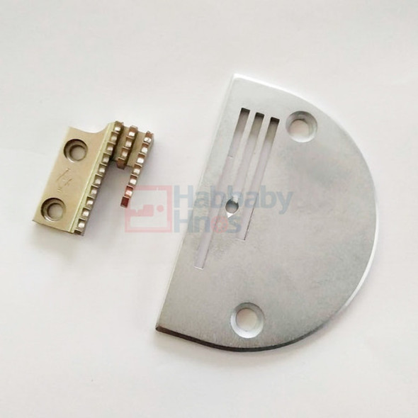 Juego Chapa Aguja Y Diente Para Pesado Máquina Recta Ind. 1