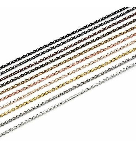 Cadenitas Para Pulsera Collar 55cm 2.6mm 10 Colores 40 Uni 1