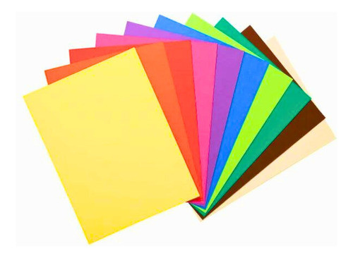 Cartulina Escolar 45 X 63cm Varios Colores X 20 Unidades 1